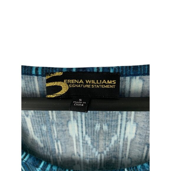 Serena Williams Signature Statement Womens S Blue Patterned Tank Top - Picture 4 of 5